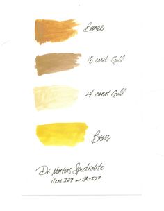Gold Inks and Gouaches: Best Golds for Calligraphers